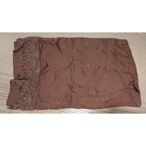 Bella Notte Satin Boudoir Pillow Case Sham‎ With Lace NWOT